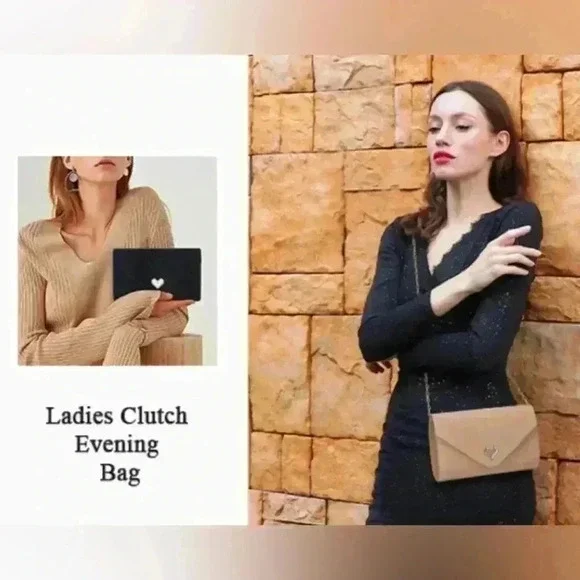 Women Faux Suede Evening Clutch Bags Formal Party Wedding Purses Barbie NWT - Picture 11 of 16